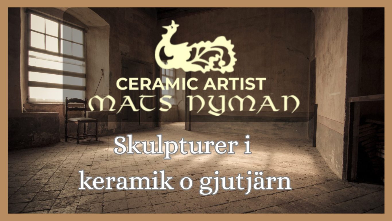 Logotyp för Mats Nyman med en stiliserad fågel i svart på gul bakgrund.